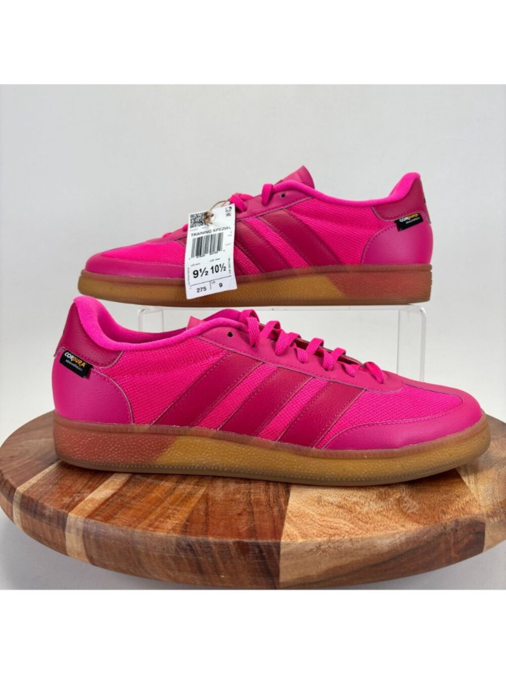 adidas Training Spezial Training Shoes Mens 9.5 Shock Pink Sneakers Casual JQ902 - Picture 2 of 13